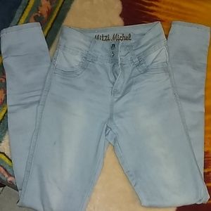 High waist skinny jeans